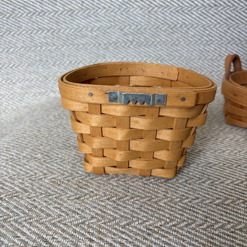 Longaberger Vintage Basket Bundle Of 3 - Picture 6 of 12